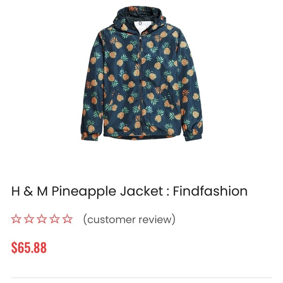 Light H&M Pineapple Jacket - Picture 2 of 5